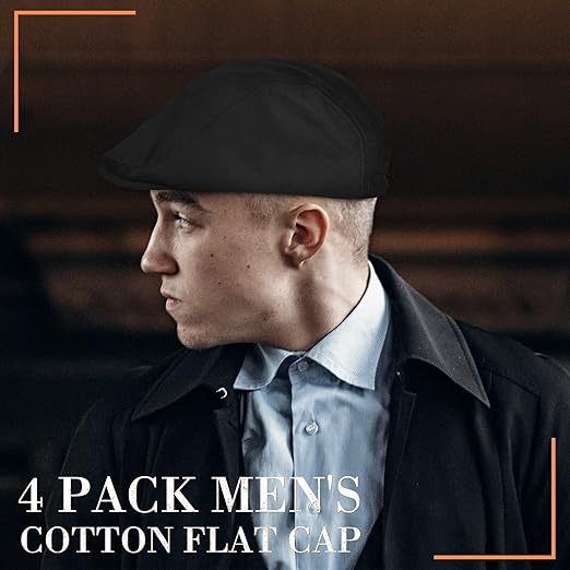 4 piezas de gorra plana para hombre, gorra Gatsby de vendedor de periódicos - Quierox - Tienda Online