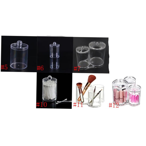 4 piezas de Organizador redondo Caja de almacenamiento Tapa Contenedor de plástico - Quierox - Tienda Online