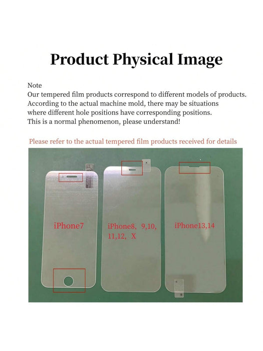 4 piezas de Protector de pantalla de teléfono templado compatible con iPhone - Quierox - Tienda Online