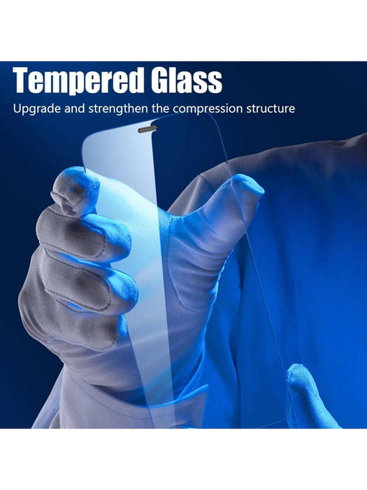 4 piezas de Protector de pantalla de teléfono templado compatible con iPhone - Quierox - Tienda Online