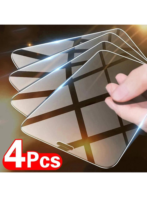 4 piezas de Protector de pantalla de teléfono templado compatible con iPhone - Quierox - Tienda Online