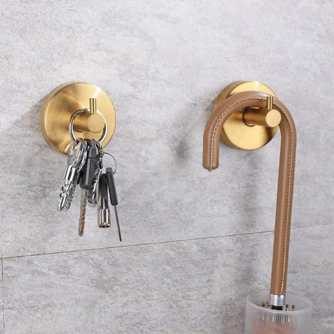 4 piezas Ganchos con ventosa para paredes de ducha de acero inoxidable - Quierox - Tienda Online