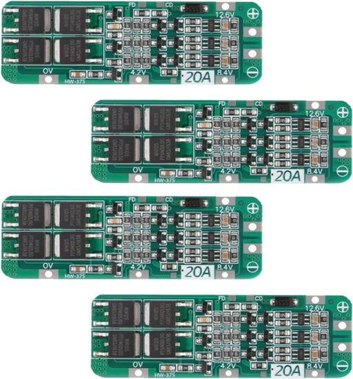4 unidades de módulo cargador de batería de litio 18650 BMS 3S 20A - Quierox - Tienda Online