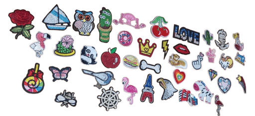 40 parches para ropa de varios estilos - Quierox - Tienda Online