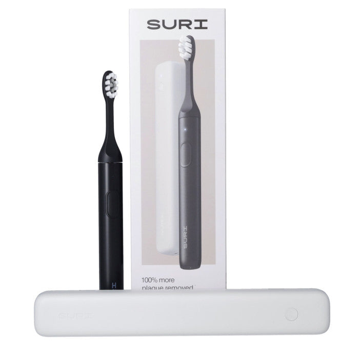 SURI 2.0 Cepillo de dientes eléctrico sónico con sensor de presión y estuche de viaje de limpieza UV