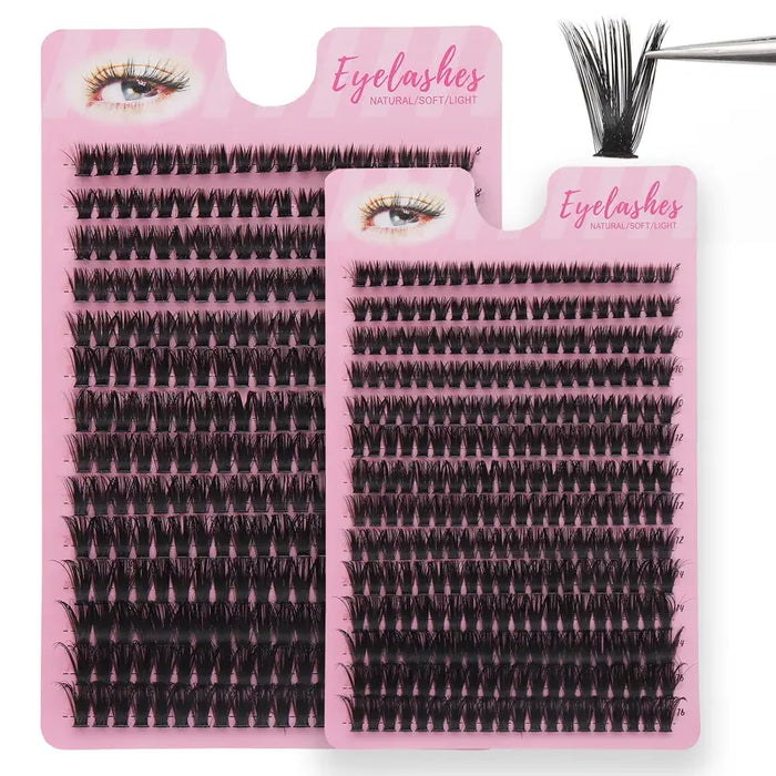 280pcs Extensiones de pestañas de volumen de lujo mixtas