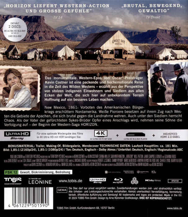 Horizon UHD [Blu-ray] (ingles)
