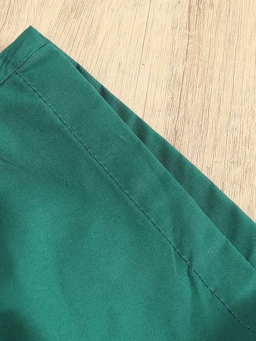 Conjunto de top casual con estampado de encaje, pantalones cortos holgados y cinturón para niña