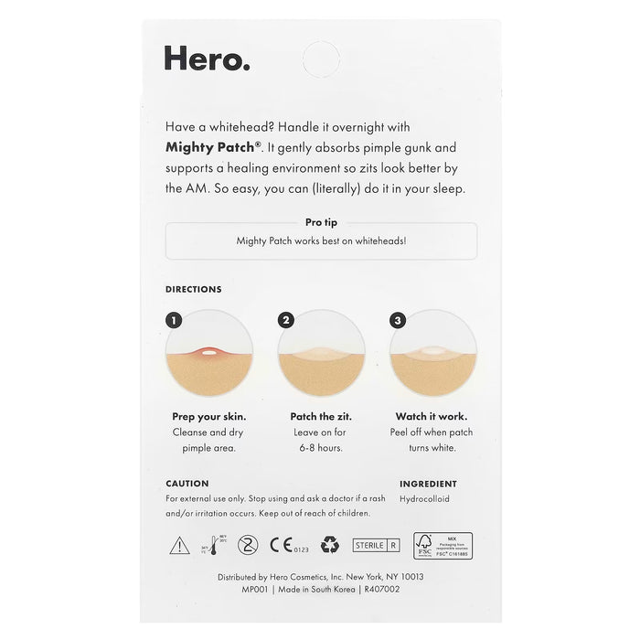 Parches Hero Mighty Original, 36 unidades