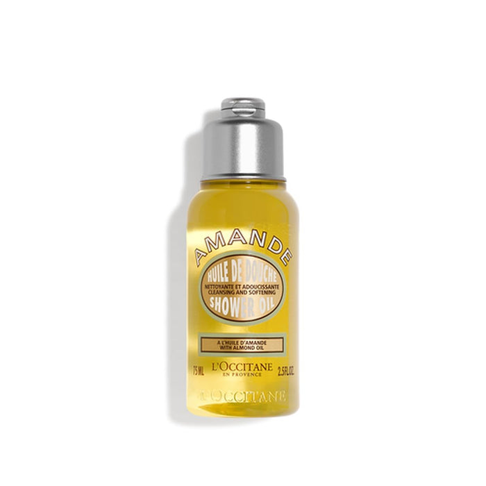 L'OCCITANE Aceite de ducha de almendra limpiador y suavizante, base para afeitar