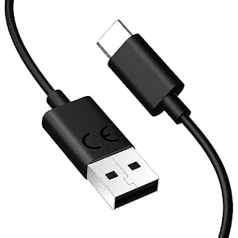 Cable USB C de 1 m negro.