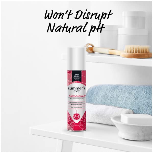 Summer's Eve Desodorante femenino en aerosol ambientador, Blissful Escape 2 onzas