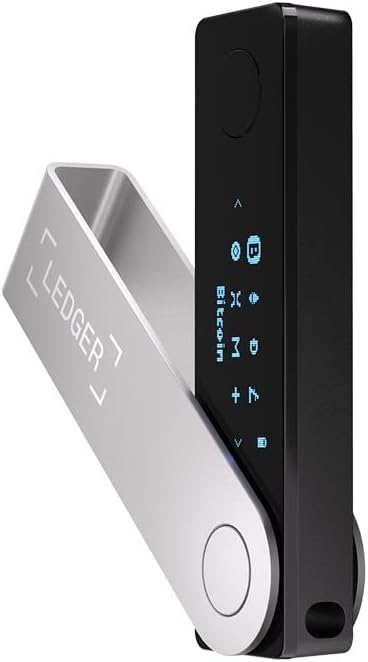Ledger Cartera Nano X Crypto Hardware (negro ónix), para mantener tu criptomoneda segura