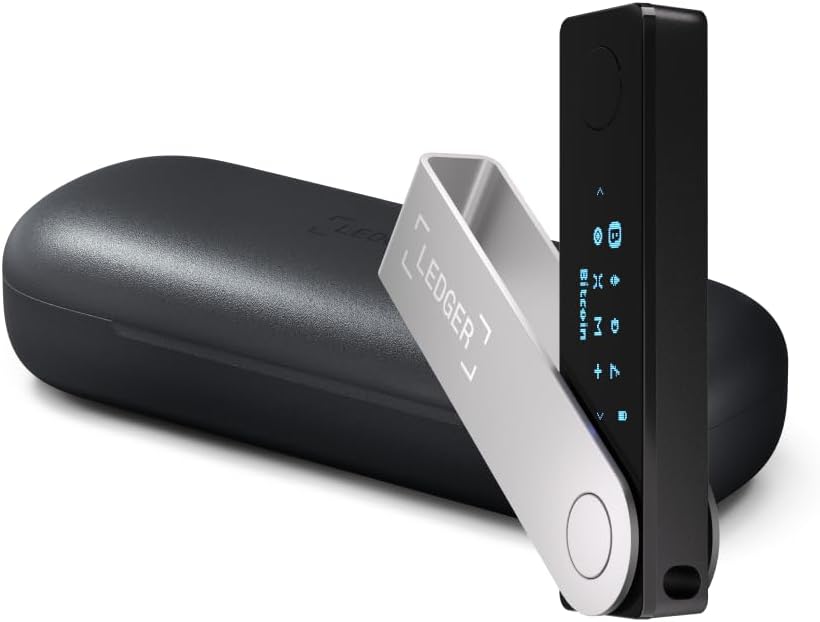 Ledger Cartera Nano X Crypto Hardware (negro ónix), para mantener tu criptomoneda segura