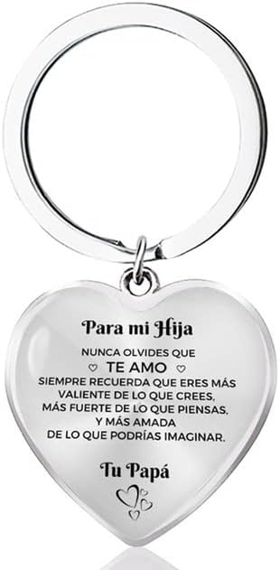 1pcs Colgante de corazón español para mi hija