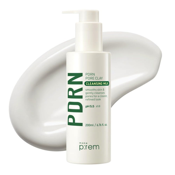 MAKE P:REM PDRN Leche Limpiadora de Arcilla para Poros, 200 ml (6.76 fl.oz.)