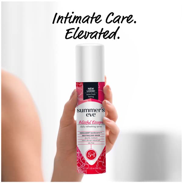 Summer's Eve Desodorante femenino en aerosol ambientador, Blissful Escape 2 onzas