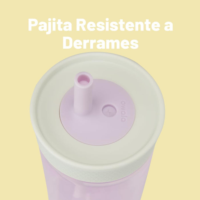 Owala Vaso de plástico con aislamiento sin BPA para niños 15 onzas