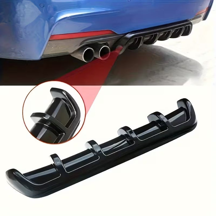 Diffusor Trasero de Aleta de Tiburón Negro, Accesorios de Reflector de Flujo de Aire