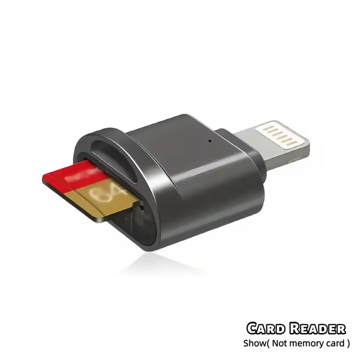 Lector de Tarjetas Lightning, Compatible con iPhone 14/13/12 y iPad, Puerto OTG de 8 Pines