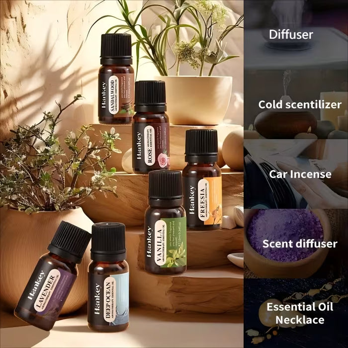 Aceites Esenciales de 10 ml/0.34 Fl.Oz Adecuados para Difusores y Humidificadores
