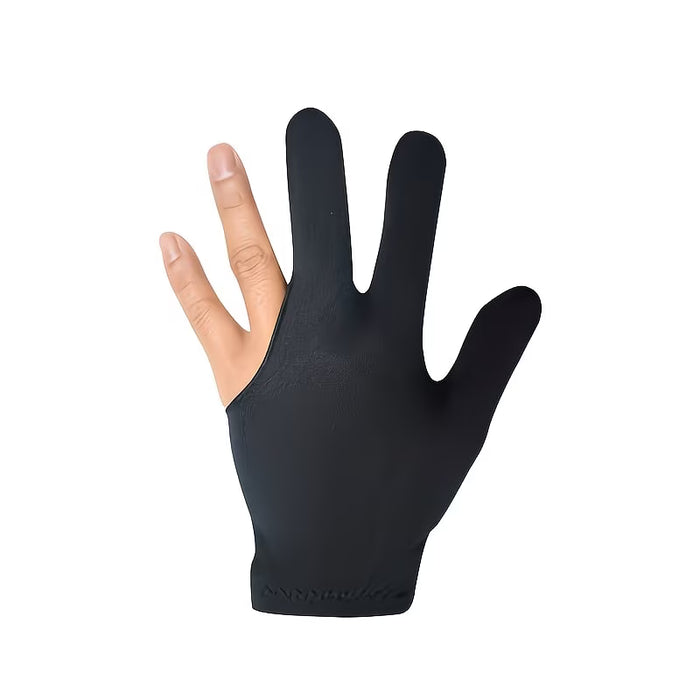 6 pares de guantes de billar unisex transpirables, antideslizantes, elásticos de tres dedos