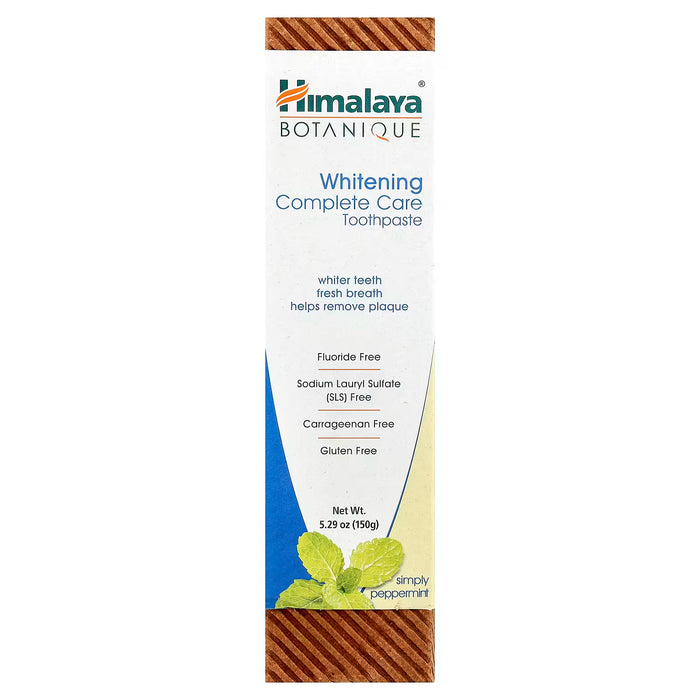 Himalaya, Botanique, Pasta dental blanqueadora de cuidado completo, menta, 150 g