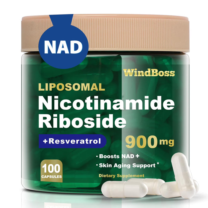 Suplemento liposomal NAD+ con ribósido de nicotinamida y resveratrol 100 cápsulas