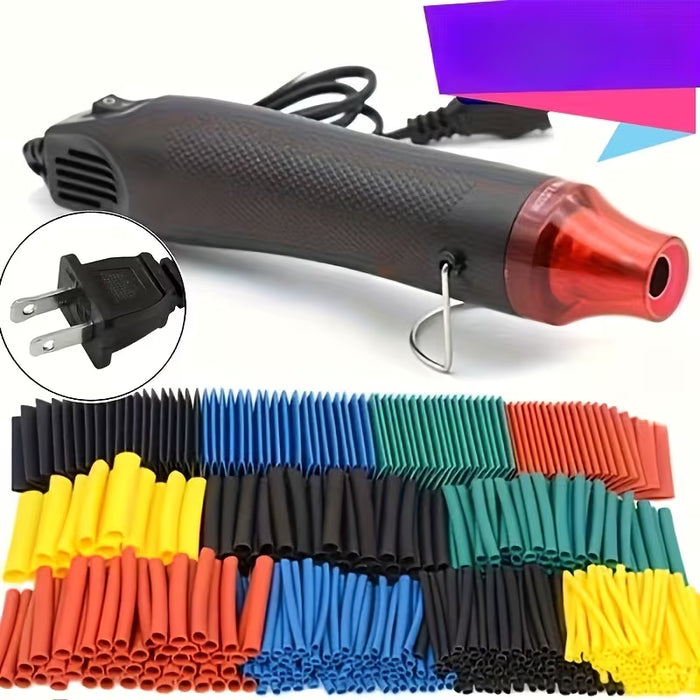580pcs Funda aislante de cable resistente al calor y pistola de calor