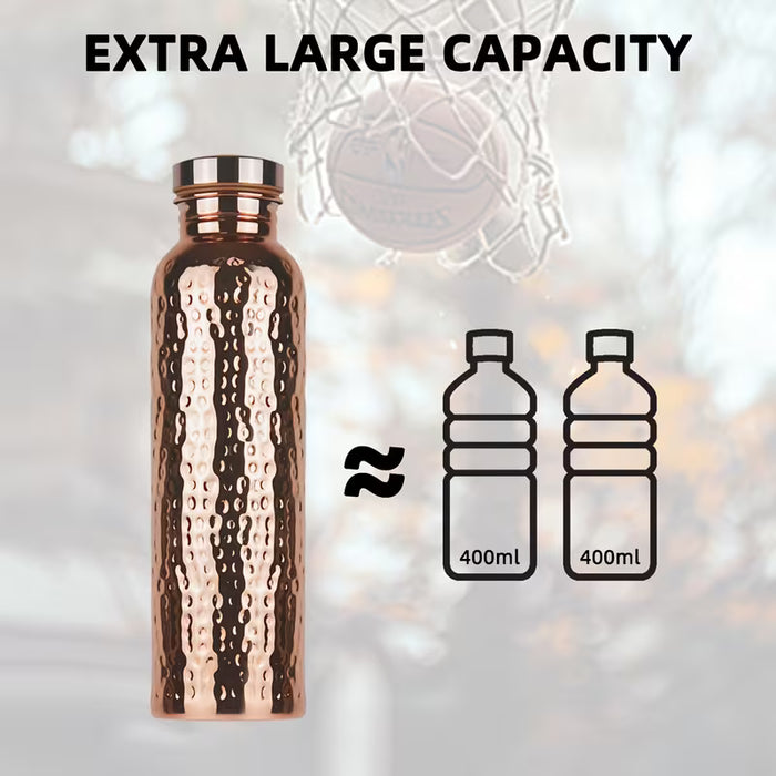 Vaso Térmico de Acero Inoxidable 304 Texturizado, Electrochapado en Cobre