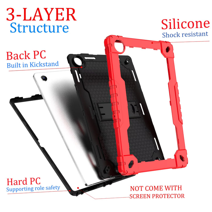 SOATUTO Funda protectora con soporte integrado y correa para tablet Onn 10.4