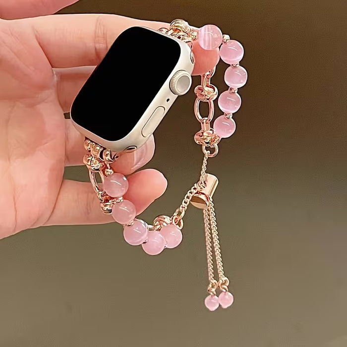 1pc Correa de Reloj con Cuentas para Mujer de 38/40/41mm
