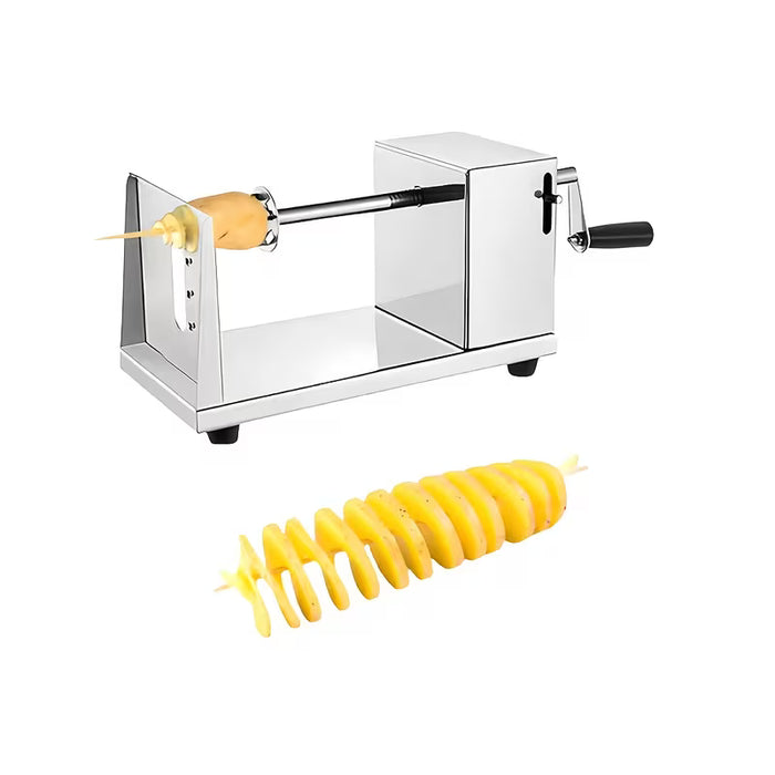 Cortador y rebanador de patatas en espiral Tornado manual, curvado para verduras fritas