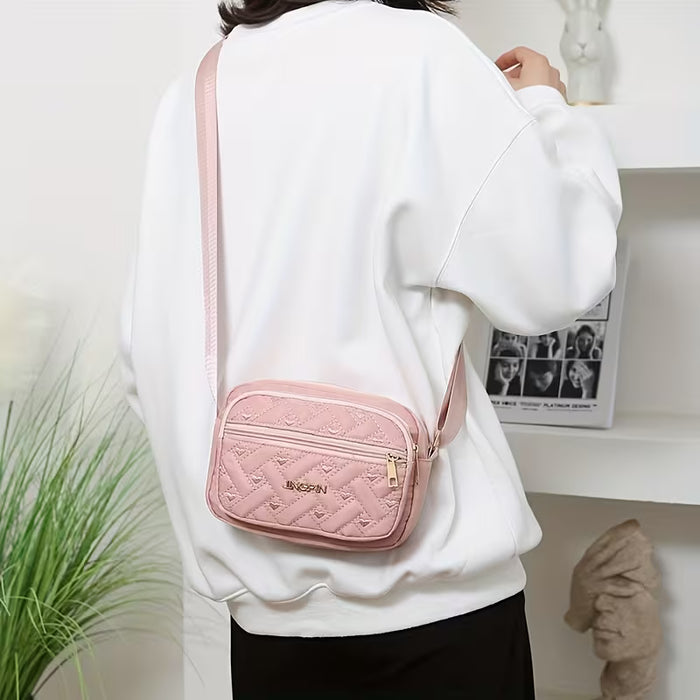 Mini bolso cuadrado compacto para mujer