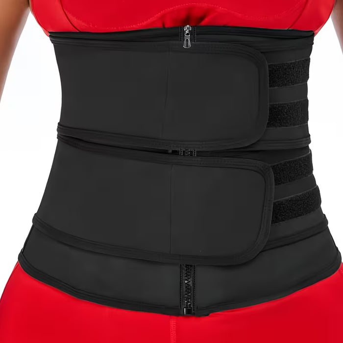 Cinturón adelgazante, estilo de cremallera ajustable, cinturón abdominal