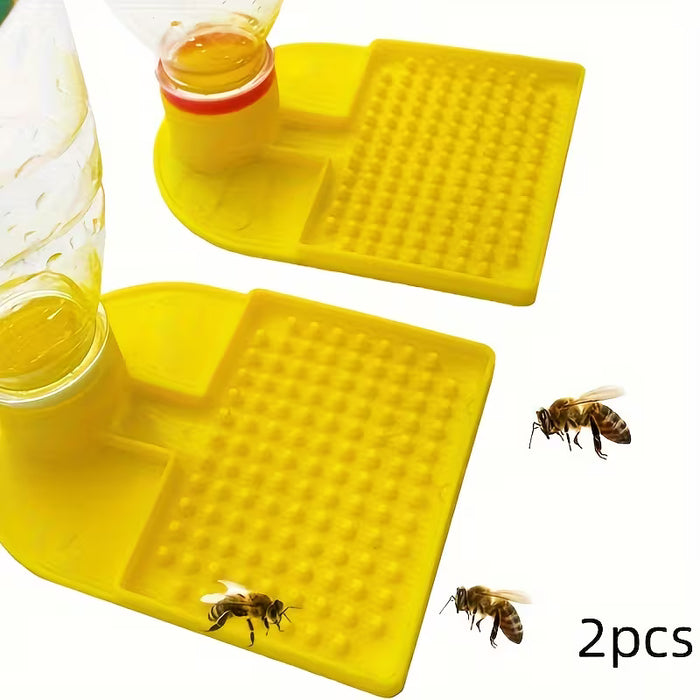 Juego de 2 bebederos para abejas, compatibles con una botella de agua mineral