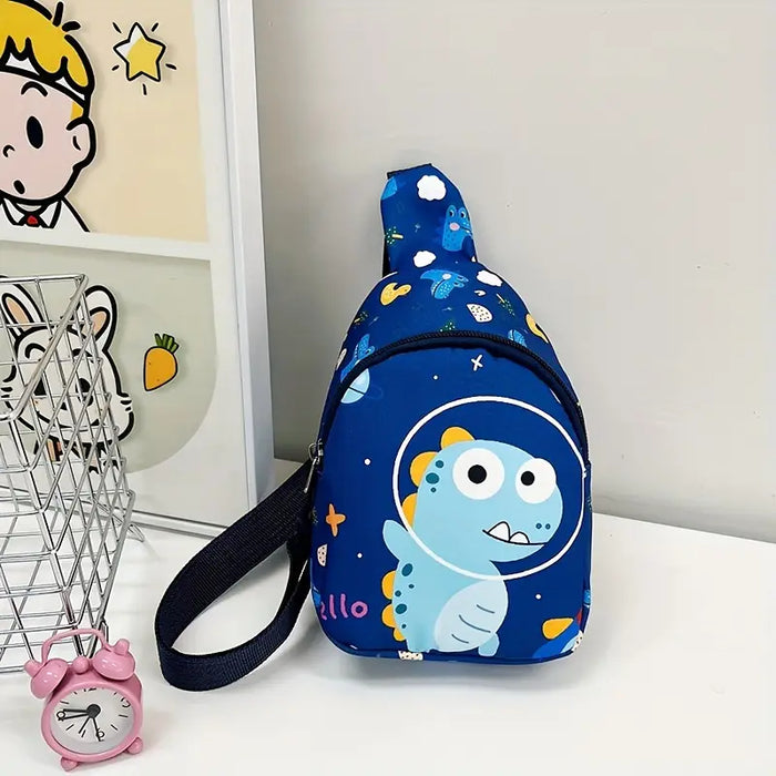 Bolso de pecho para niños con estampado de unicornio