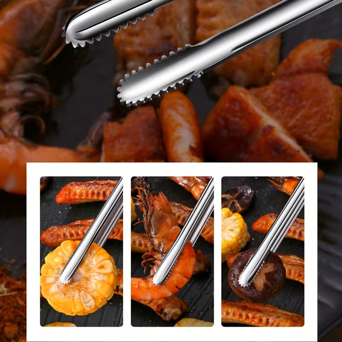 1 Clip de Parrilla Extendido para Carne, Pan y Más - Herramienta de Cocina 24cm
