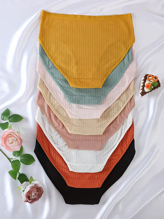 Paquete de 4 bragas para Mujer, Colores Aleatorios
