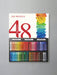 48 colores de pastel de aceite pesado en paletas de colores clásicos, incluye 3 palos blancos, ideal para entusiastas de arte profesionales. - Quierox - Tienda Online