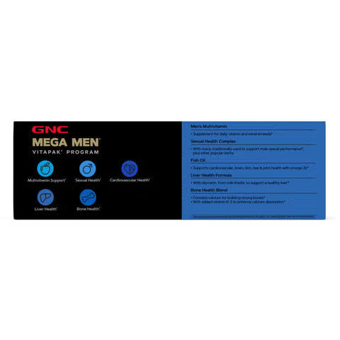 GNC Mega Men - Programa Vitapak 40+ - 30 porciones