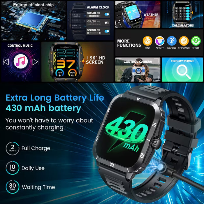 Reloj Inteligente Táctico Nuevo de Pantalla Grande de 5.11cm para Hombres