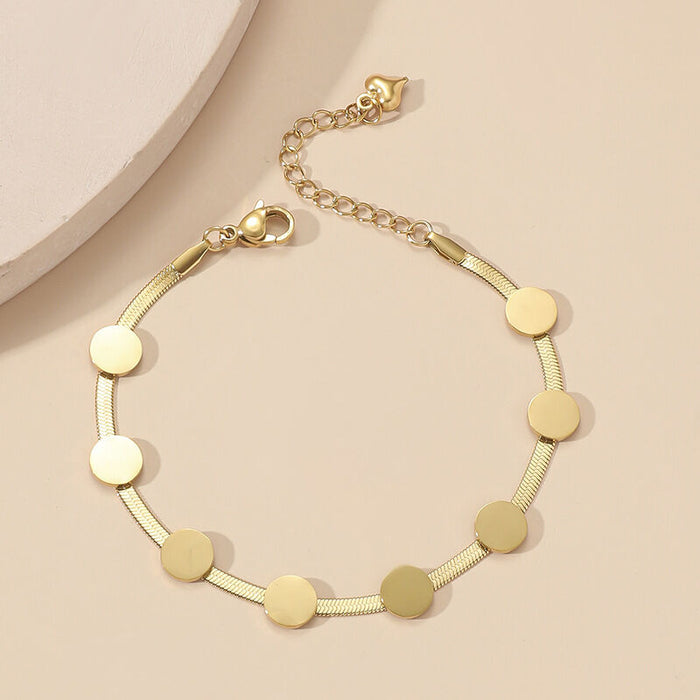 Pulsera sencilla y elegante de Discos Pequeños