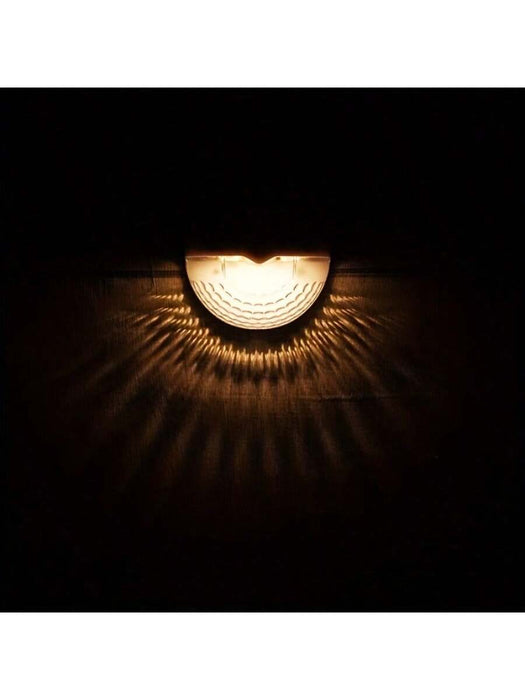 4 paquetes de luces solares para vallas, de pared, impermeables para exteriores