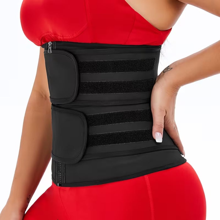 Cinturón adelgazante, estilo de cremallera ajustable, cinturón abdominal