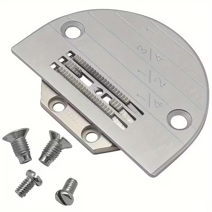 6 piezas Engranaje de envío y placa de aguja E22 con 4 tornillos para Máquinas de coser Brother JUKI