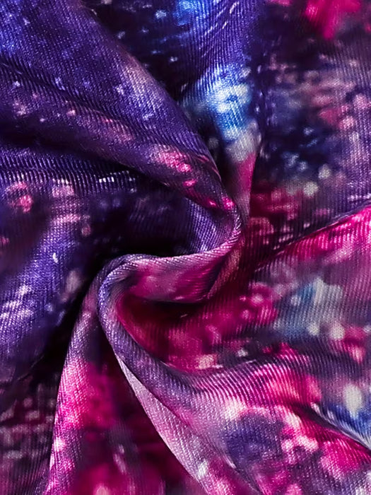 Vestido de Verano para Niñas con Estampado de Unicornio Tie-Dye