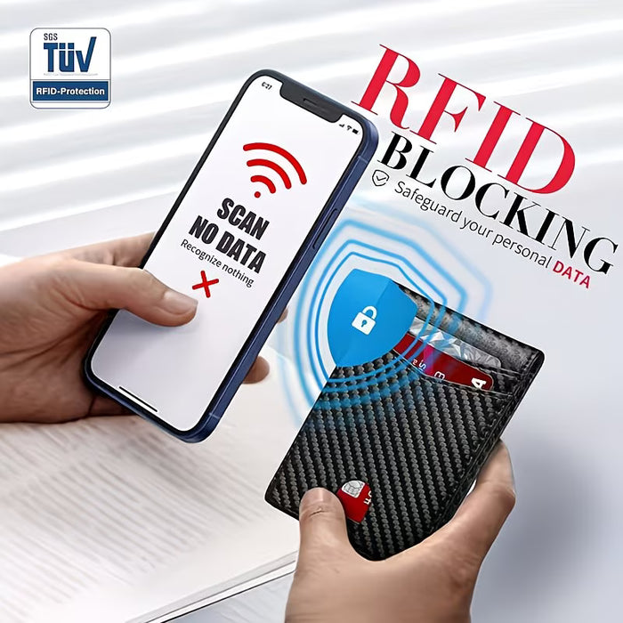 Billetera RFID ultradelgada para hombre para tarjetas