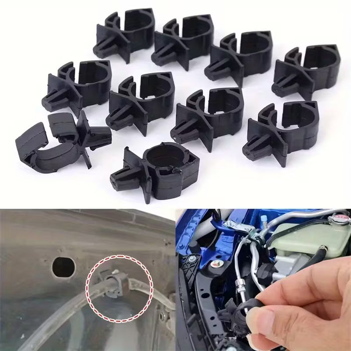 24 Piezas de Abrazaderas para Cables Automotrices, Correas para Tubos de Aceite