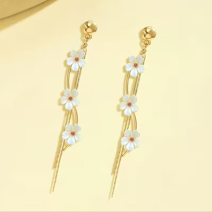 1 par de aretes elegantes y sofisticados para mujer para primavera/verano